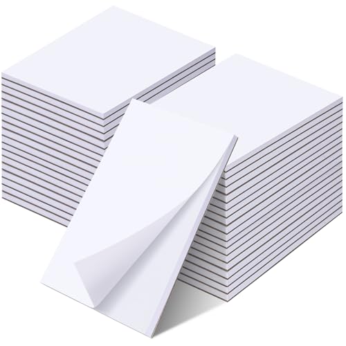 Oleitodh 36 Pack 4 x 6 Inch Note Pads White Memo Pads Small Writing Pads - size: 4 x 6 inch-36Pack