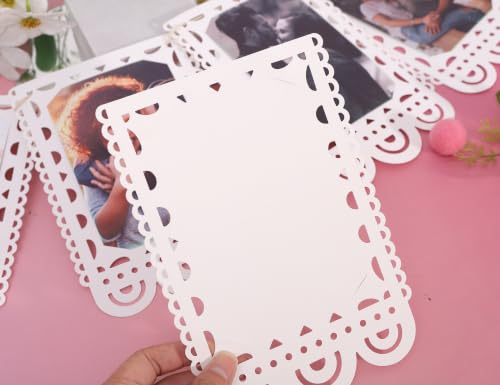 Lace Photo Frame Wedding Banner Milestone Photo Garland Decor