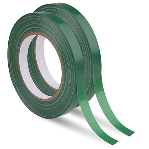 2 Rolls Green Floral Tape, 1/2 Inch x 100 Ft, Waterproof Florist Tape - size: 2 rolls/0.5in