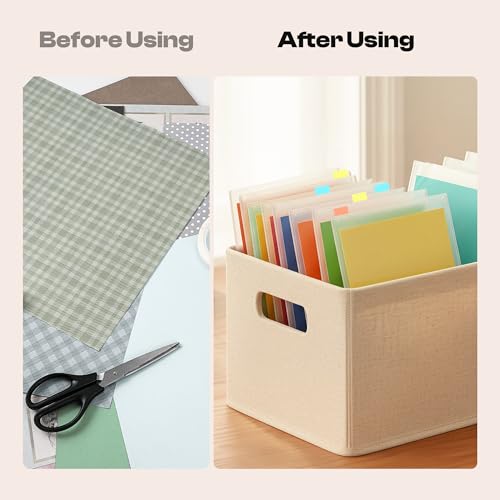 Caydo 12 PCS Paper Organizer, 8.5 x 11 Paper Storage with 18 PCS Sticky
