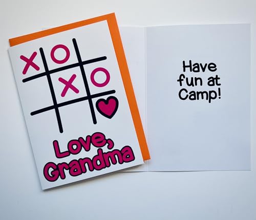 GRANDMA PACK-CAMP GREETING CARDS SET OF 6 | Three cards include games