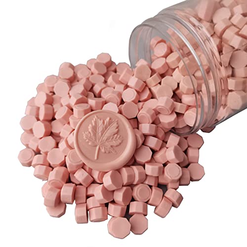 400 Pieces Sealing Wax Beads for Seal Stamp, PORXFLY Wax Seal Beads Great for Wedding Invitations, Wine Packages,Cards Envelopes, Gift Wrapping (Light Pink) - color: Light Pink