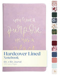 Eccolo Christian Journal Notebook Hardcover Lay Flat 192 Ivory Lined Pages - color: Lavender, size: 6X8