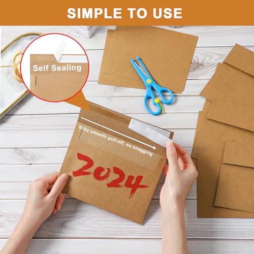 Silunkia 20 Packs Brown Blank Greeting Cards and Envelopes 5 x 7 - color: Brown, size: 5x7-20pcs