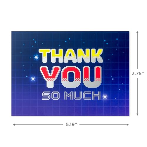 Hallmark Thank You Cards, Assorted 24-Pack (Comic Book & Gamer Designs) - size: 716, style: Thank You Notes