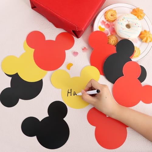 Vuzvuv 48Pcs 6In Red Paper Cutouts,Classroom Bulletin Board & Party Decor - color: Black Red Yellowmouse