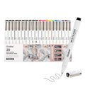 Grabie Micro Fineliner Pens, Set of 20 Multicolor Waterproof Drawing Pens - color: 20-Multicolor