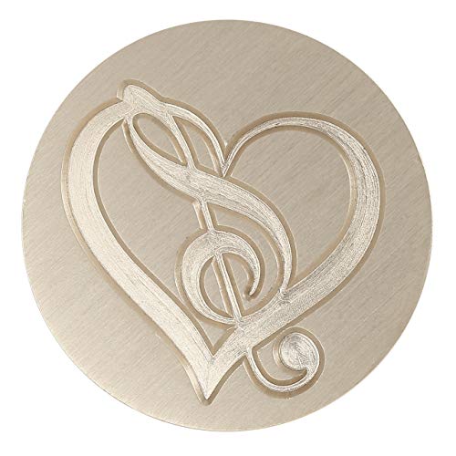 Yoption Music Heart Wax Seal Stamp for Envelope and Invitation Seals - color: Love Note