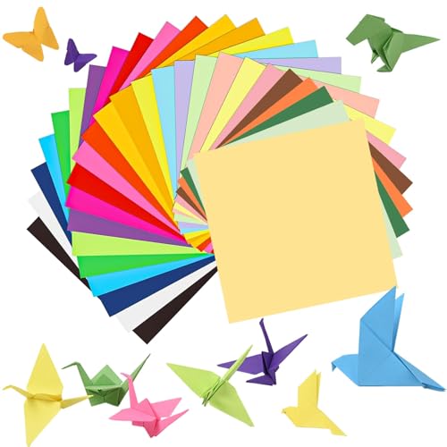 300 Sheets Origami Paper 25 Color Double Sided Origami Paper 6x6 - size: 300 Sheets / 25 Colors / 6 " × 6 "