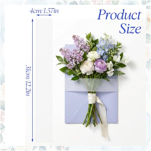 150 Pcs Vellum Jackets for 5x7 Invitations, Clear Invitation Belly Bands, Belly Bands for Wedding Invitations for Wedding Invitation Accessories, Envelopes, Decorative Card, Gift Wraps