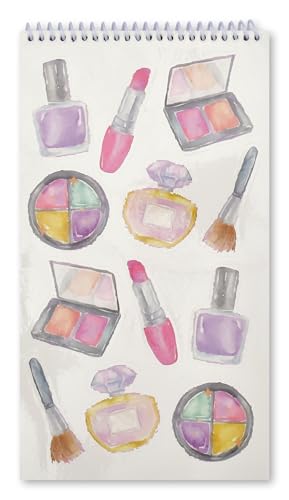 iscream Fold and Send Girls Stationery Card Pad with Seals - Makeup Counter - color: Makeup Counter