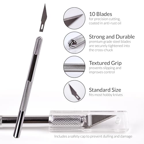 WA Portman Self-Healing Cutting Mat, Crafting Knife, 36'' Metal Ruler Set - size: 24x36