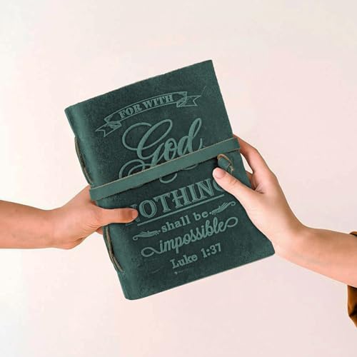 LEATHER VILLAGE Bible Study Journal, Turquoise 7x5. - color: Turquoise, size: 7 inches X 5 inches