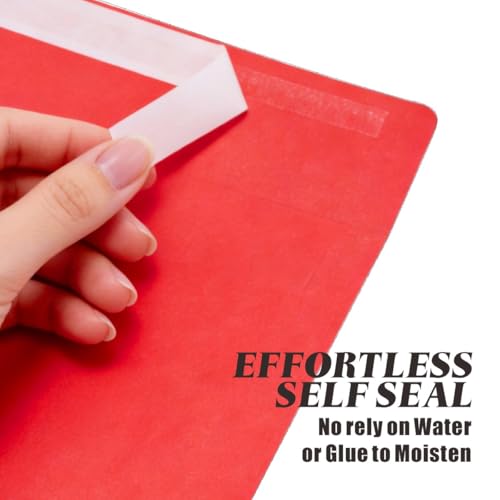 50 Pack A4 Envelopes, Colored, 4x6 Invitation Envelopes, Self Seal Envelopes Printable, for Weddings, Greeting Cards, Photos, Postcards, Mailing, Party - color: Multicolor, size: 50 Pack A4 Envelopes (4.72x6.50in)