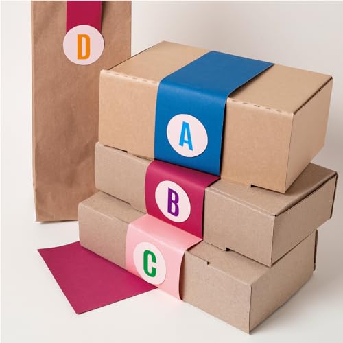 8 Sheets Letter Sticker 2 inch Alphabet Stickers Self Adhesive Letters Kit