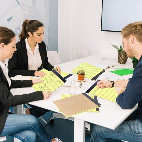 48 Pack Yellow Legal Pads Bulk 8.5 x 11 Wide Ruled, Perforated Writing Pad 30 Sheets, Bulk Notepad with Thick Paper, 8-1/2 x 11 Note Pads Yellow, Lined Paper Notebooks for Office School Home Supplies - color: Yellow-48Pack