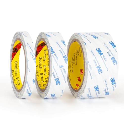 3M Double Sided Tape 1"×32.8Ft 1 Pack 9448A Double Coated Tissue Tape - size: 1"x 32.8 Ft