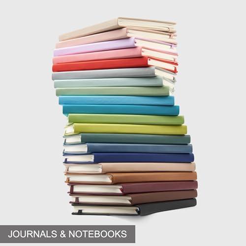 &And Per Se Lined Notebooks 3-Pack Gift Set, A5 Hardcover Journals, 160 Pages 100gsm Thick Paper, Journaling Notebook for Office, School (Dark Blue) - color: Dark Blue, style: 3 Pack-Lined