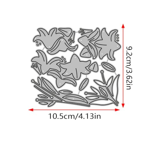 Lapoo Flowers Cutting Die for Scrapbooking - Durable Metal Cutting Die for DIY Scrapbook Photo Album Decorative Paper Card, 3D Backgrounds Frame (Hyacinth Flower 4.1 x 3.6 in) - color: Hyacinth Flower 4.1 x 3.6 in