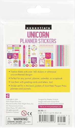 Essentials Unicorn Planner Stickers (over 160 stickers!) (Essentials Planner Stickers)