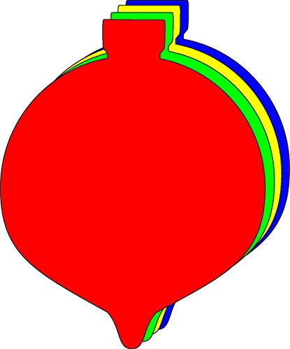 SHAPES ETC. 5.5" x 5.5" Ornament Creative Cut-Outs, Multicolor, 31-Count - color: Assorted Ornaments