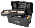 ArtBin Twin Top 17-Inch Craft Supply Box with Handle, Black - color: Black