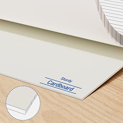 Nichela Legal Pads 6 Pack of Note Pads 6 x 9 Inch Notepad 21lb Thick Paper Legal Pad 30 Sheets Note Pad College Ruled Small Legal Pads 29 Lines Writing Pads for Writing, Sketching, and Note-Taking - style: White-6 Pack