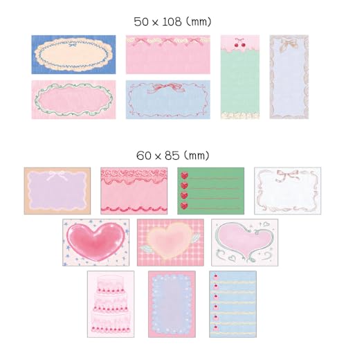 Monolike Dear Sweet Sticker Pack (102Pcs) - Variety Pack, Journal, Scrapbook, Fancy Sticker, Paper - color: Dear Sweet