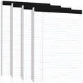 Legal Pads 8.5 x 11 Notepad, 4 Pack White Note Pads, College Ruled Notepads - color: White, size: 8.5x11 In -4 Pack -30 Sheet