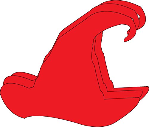 SHAPES ETC. 5.5" x 5.5" Santa Hat Creative Cut-Outs, Red, 31-Count - color: Red Santa Hat