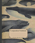 Composition Notebook: Premium Ocean sea life animals whale composition notebook. Vintage dictionary print style 100 page notebook college ruled. ... (Ocean Sea life & sea creatures notebooks.)