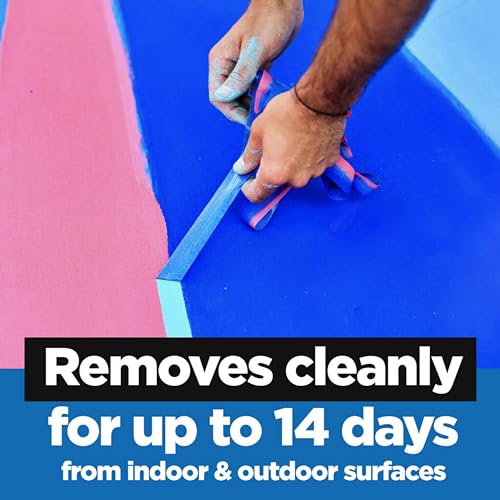 ScotchBlue Original Multi-Surface Painters Tape, 1 Inch Wide (0.94 in. x 60 Yds), 3 Rolls, Blue, Paint Tape Protects and Removes Easily, Masking Tape for Indoor and Outdoor Use (2090-24EC3)