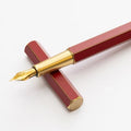 YSTUDIO Stunning Classic Revolve Fountain Pen, Schmidt Gilded Nib, Best Pen Gift Set for Men & Women, Professional, Executive Office, Nice Pens（red，F nib） - color: Red, style: F nib