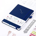 A5 Bullet Dotted Journal Notebook | 160gsm Thick Bleedproof Paper, Lay Flat Binding, 160 Numbered Pages | Hard Cover Dot Grid Notebook/Bullet Journals for Creatives & Professionals (A-Dipper) - style: A-Dipper