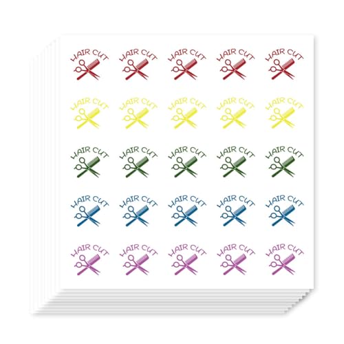 AHANDMAKER 500Pcs Haircut Appointments Planner Stickers Self-Adhesive Decals Haircut Reminders Stickers for Planner Calendar Scrapbook Crafting Arts Gift Bag Seal Theme Party Decor - style: Haircut