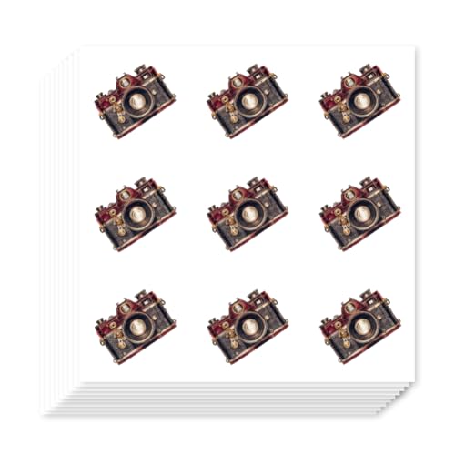 AHANDMAKER 180Pcs Vintage Camera Planner Stickers Self-Adhesive Decals Photography Stickers for Planner Calendar Scrapbook Crafting Arts Journaling Gift Bag Seal Theme Party Decor - style: photography