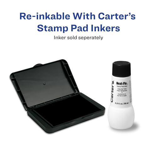Carter's Foam Stamp Pads, 2.75" x 4.27", 3 Black Ink Pads - style: 3 Pack