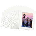Wuyituart 15 Pcs 7x9in White Photo Mats for 5x7 Photos Bevel Cut Frame Mats - color: White