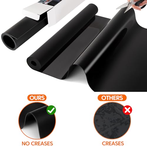 Large Silicone Mat, 20" x 80" Countertop Protector Mat, Black - color: Black, size: 80"L x 20"W