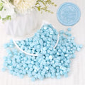 Light Blue Wax Seal Beads, HOSEALING Premium 360pcs Sealing Beads for Wax Seal Stamp, Blue Sealing Wax Pellets Refill Pack for Wax Seal Kit, Wedding Invitations, Envelope Letter Sealing - color: Light Blue