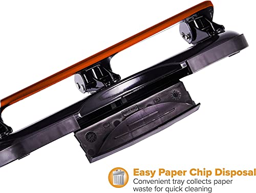 Bostitch Office EZ Squeeze 20 Sheet Standard 3 Hole Punch, Metal Construction, Red (2220-RED) - color: Red