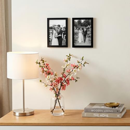 Americanflat 4x6 Picture Frame 2-Pack - Slim Molding - Black - size: 4x6