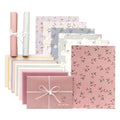 72 Pcs Stationery Paper Envelopes Set Lovely Floral (6Style) | Includes 24 Lined Writing Paper & 12 Envelopes, Cute Letter Writing Stationary Paper Envelopes Kit for Girls Office School - color: Flower