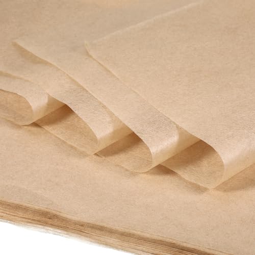 100 Sheets Cicada Wing Paper Handmade Bamboo Pulp Xuan Papers Natural Fiber Rice Paper for Decoupage Ultra-Thin Translucent Art for Calligraphy Painting & Crafts (Antique, 16x9.5in)