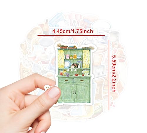 Food Stickers 50Pcs for Water Bottles Scrapbook, Gifts for Bakers - style: Baking Stickers