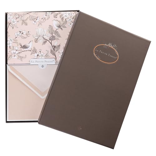 Graphique La Petite Presse Birds Boxed Notes | Blank Note Cards with Envelopes | 10 Count All Occasion Greeting Card Set | 5.25 x 3.8 Inches | High Quality Thick Paper Stationery with Unique Design - color: Birds