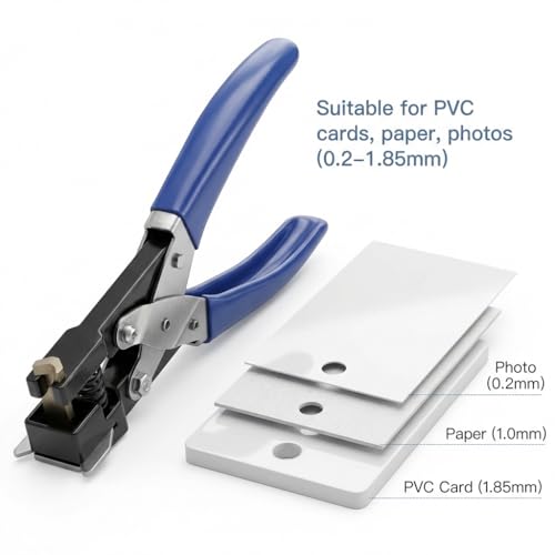 QWORK Corner Rounder Cutter R3 (3mm Radius), Smooth Edge Trimmer for PVC Cards, Photos & Paper Projects