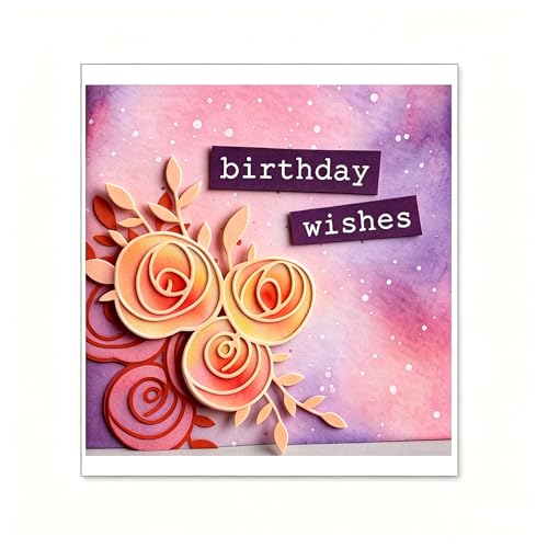 Lapoo Flowers Cutting Die for Scrapbooking - Durable Metal Cutting Die for DIY Scrapbook Photo Album Decorative Paper Card, Scrapbooking Die-cuts (Weaving Natural Flowers 4.2 x 4 in) - color: Weaving Natural Flowers 4.2 x 4 in