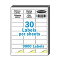 1"x2-5/8"Address Mailing Labels, 9000 Sticker Labels(300 Sheets) - size: 1"x2-5/8" Labels (300 Sheets)