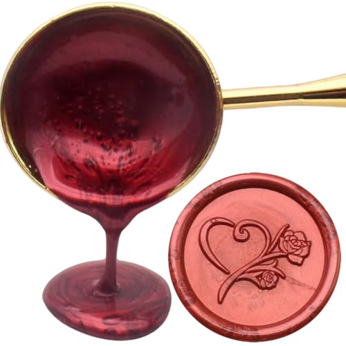 1500 Pcs Metallic Burgundy Wine Red(1.1lb) Box Sealing Wax Beads Nuggets for Wax Seal Stamp, Great for Embellishment of Cards Envelope, Wedding Invitation, Wine Package, Gift Idea(Wine Red) - color: Wine Red